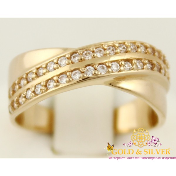 Gold & SilverЗолотое кольцо 585 проба. Женское Кольцо 4,51 грамма. kv1004i